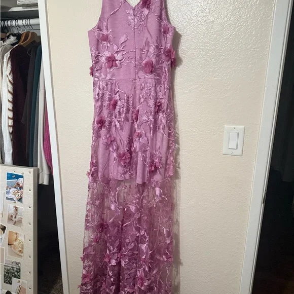 Dress the Population Lavender Floral Maxi Dress - Picture 6 of 6